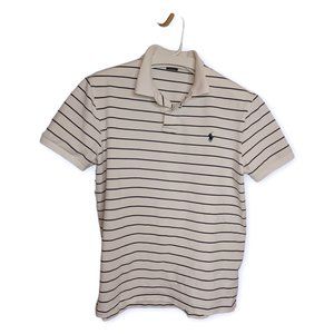 POLO RALPH LAUREN • Large men's golf shirt Custom Slim Fit white sports outdoor